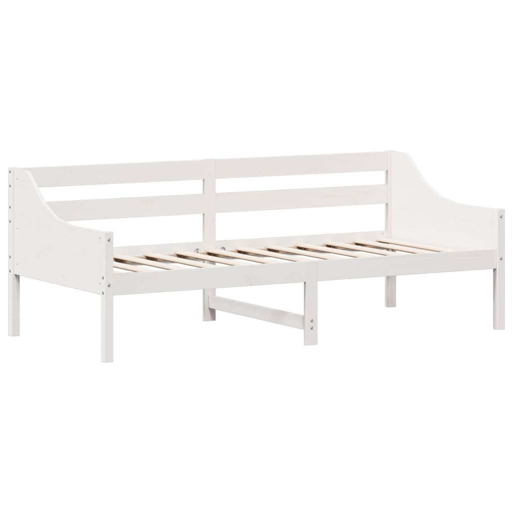 fehér tömör fenyőfa kanapéágy matrac nélkül 80 x 200 cm