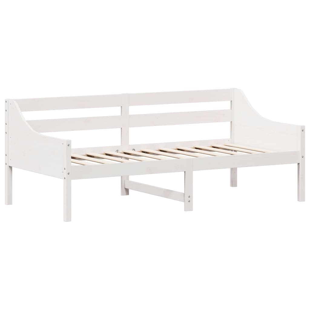 fehér tömör fenyőfa kanapéágy matrac nélkül 90 x 190 cm
