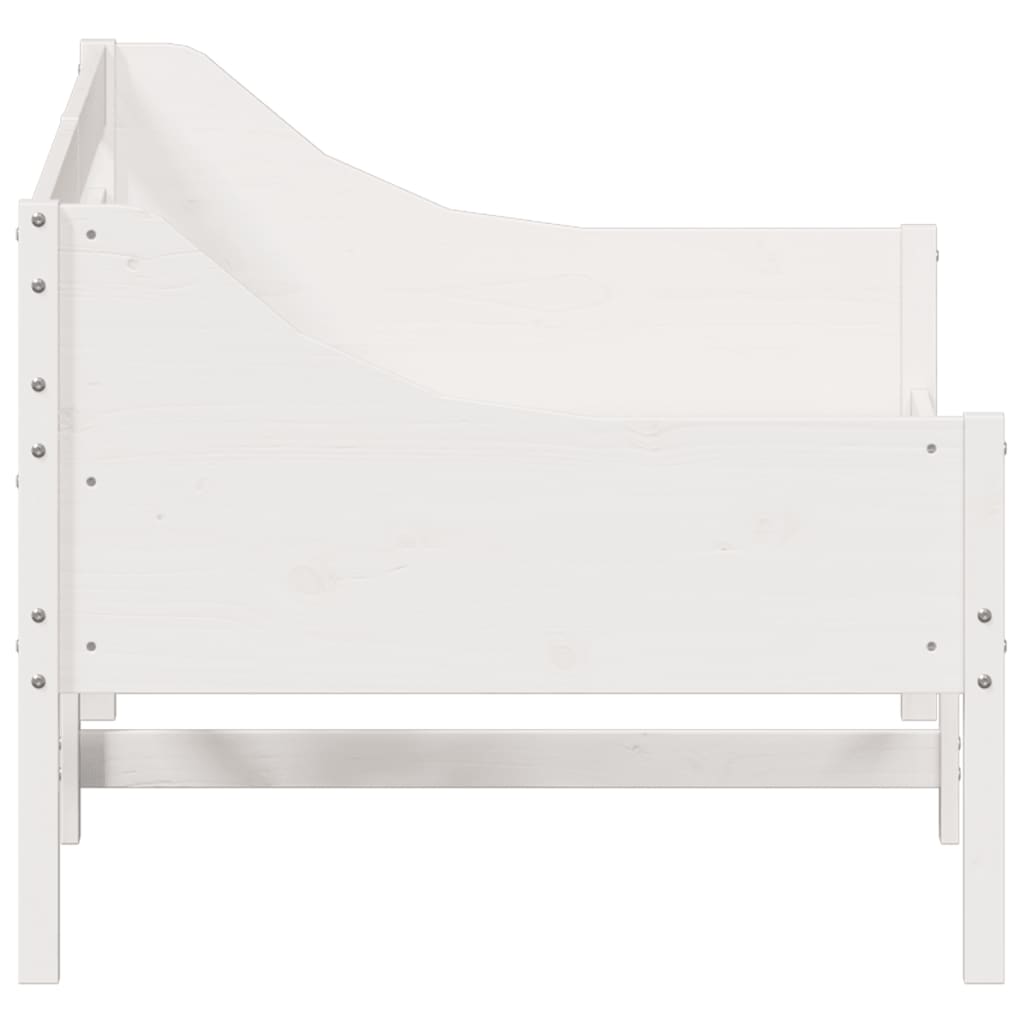 fehér tömör fenyőfa kanapéágy matrac nélkül 90 x 190 cm