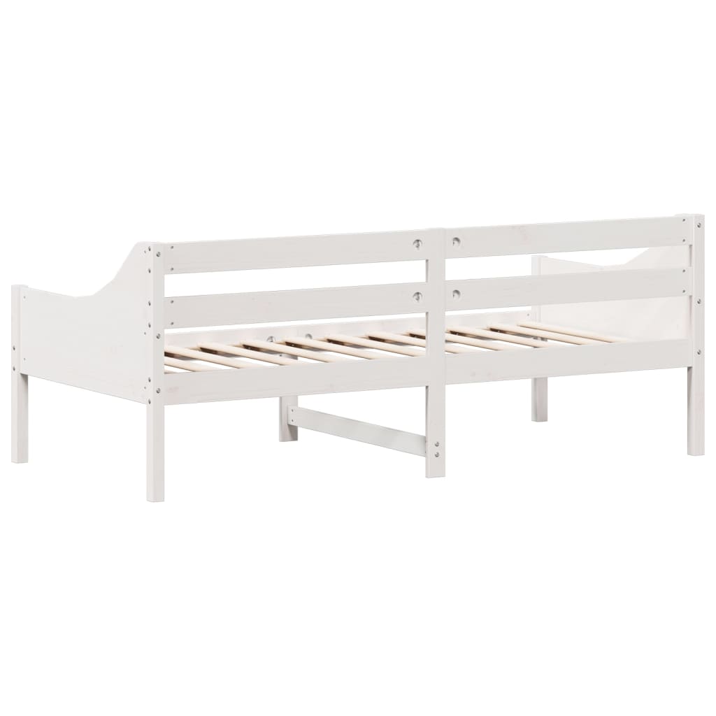 fehér tömör fenyőfa kanapéágy matrac nélkül 90 x 190 cm