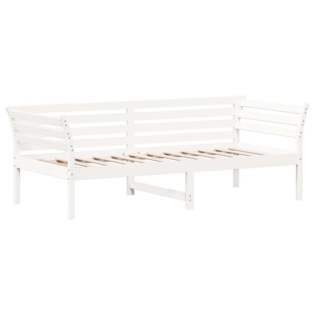fehér tömör fenyőfa kanapéágy matrac nélkül 80 x 200 cm