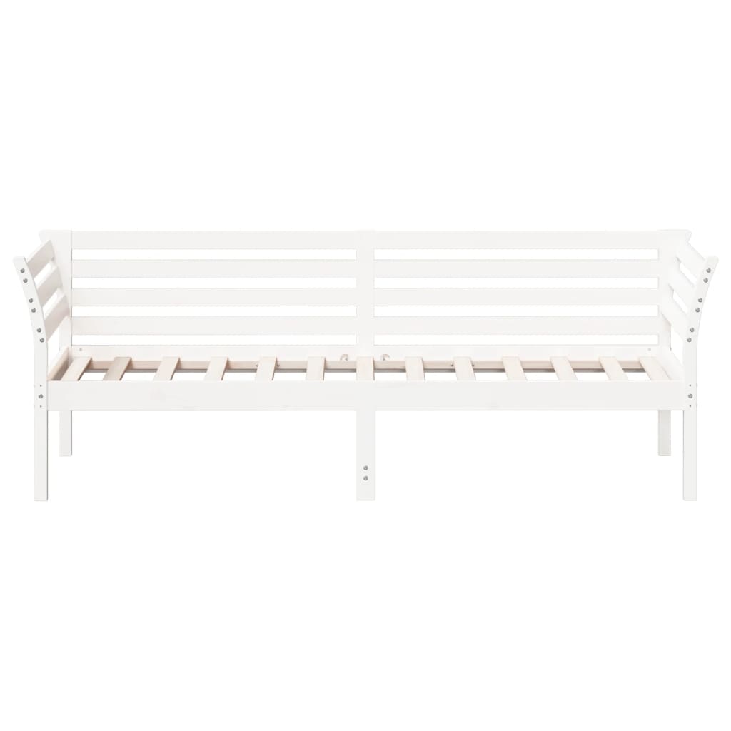 fehér tömör fenyőfa kanapéágy matrac nélkül 80 x 200 cm