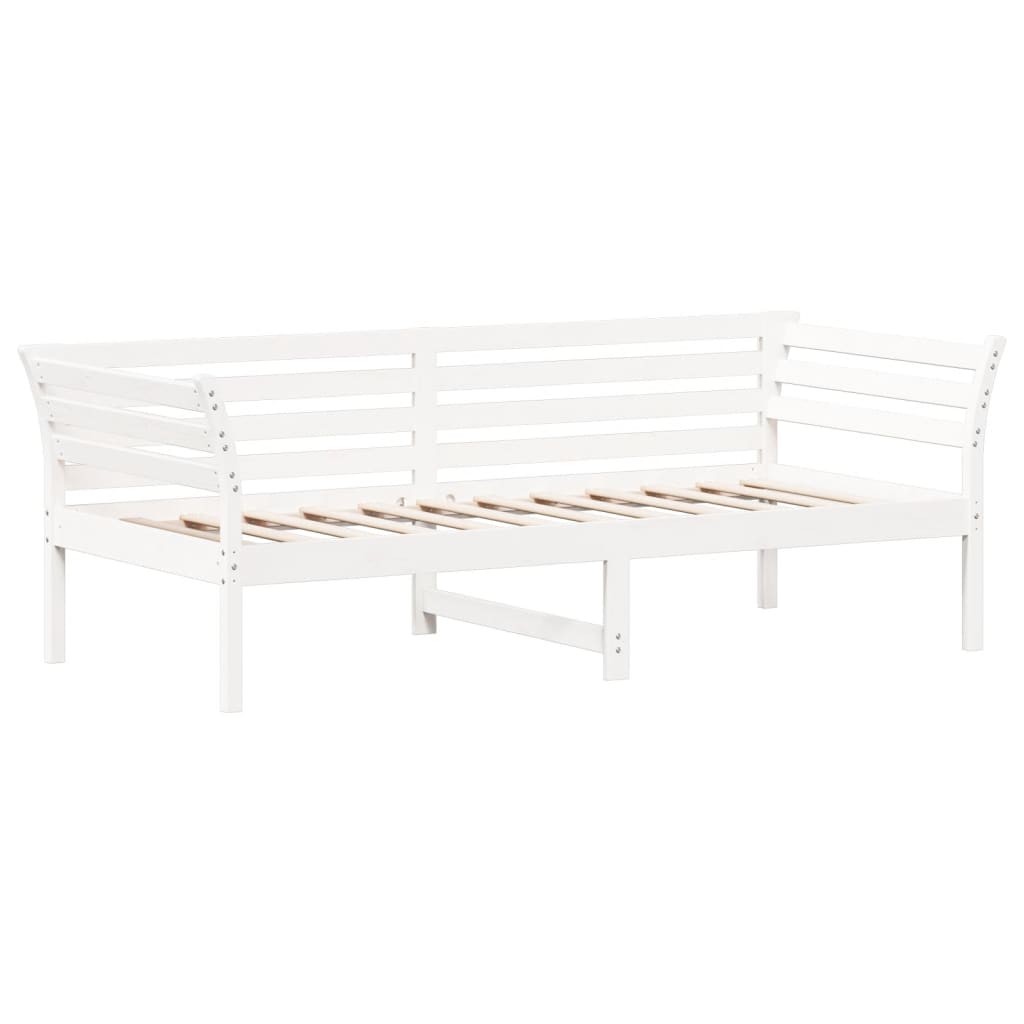 fehér tömör fenyőfa kanapéágy matrac nélkül 90 x 200 cm