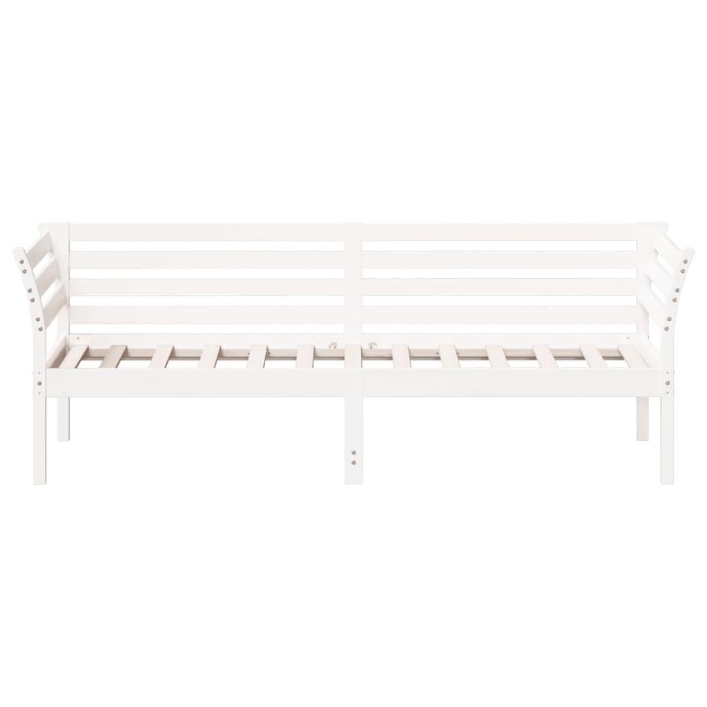 fehér tömör fenyőfa kanapéágy matrac nélkül 90 x 200 cm