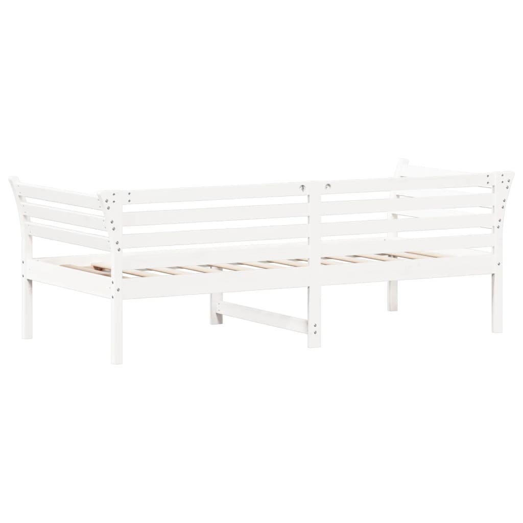 fehér tömör fenyőfa kanapéágy matrac nélkül 90 x 200 cm