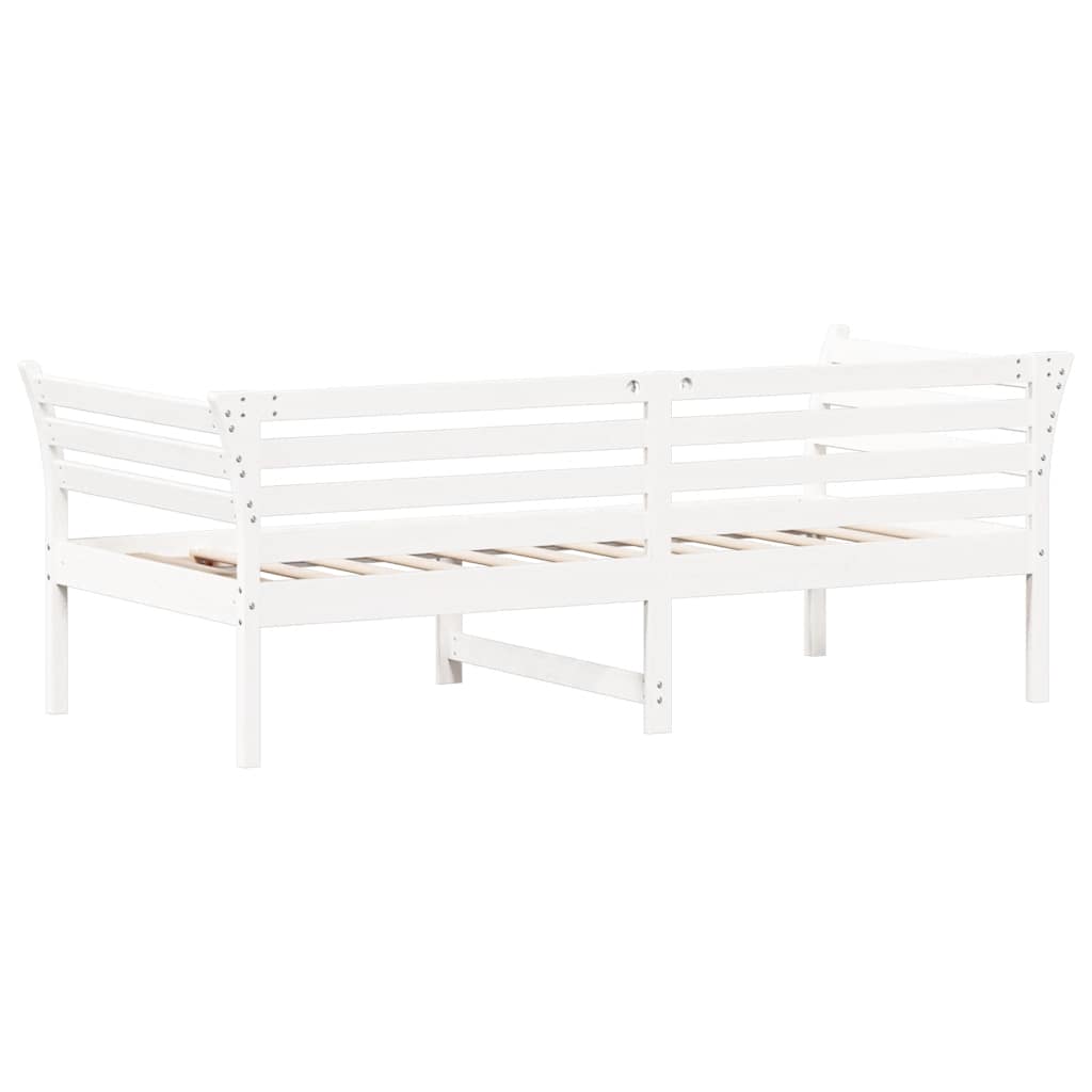 fehér tömör fenyőfa kanapéágy matrac nélkül 90 x 190 cm