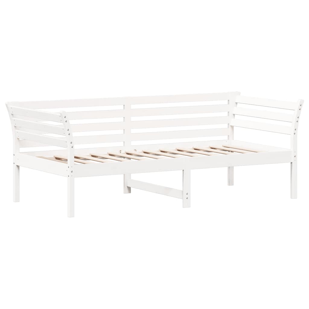 kanapéágy ágy matrac fehér 75x190 cm tömör fa fenyőfa