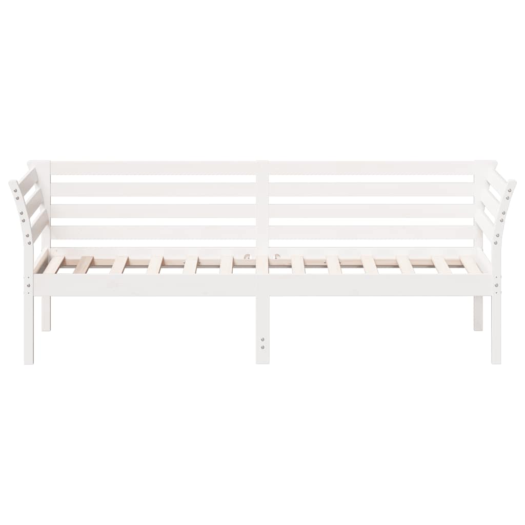 kanapéágy ágy matrac fehér 75x190 cm tömör fa fenyőfa