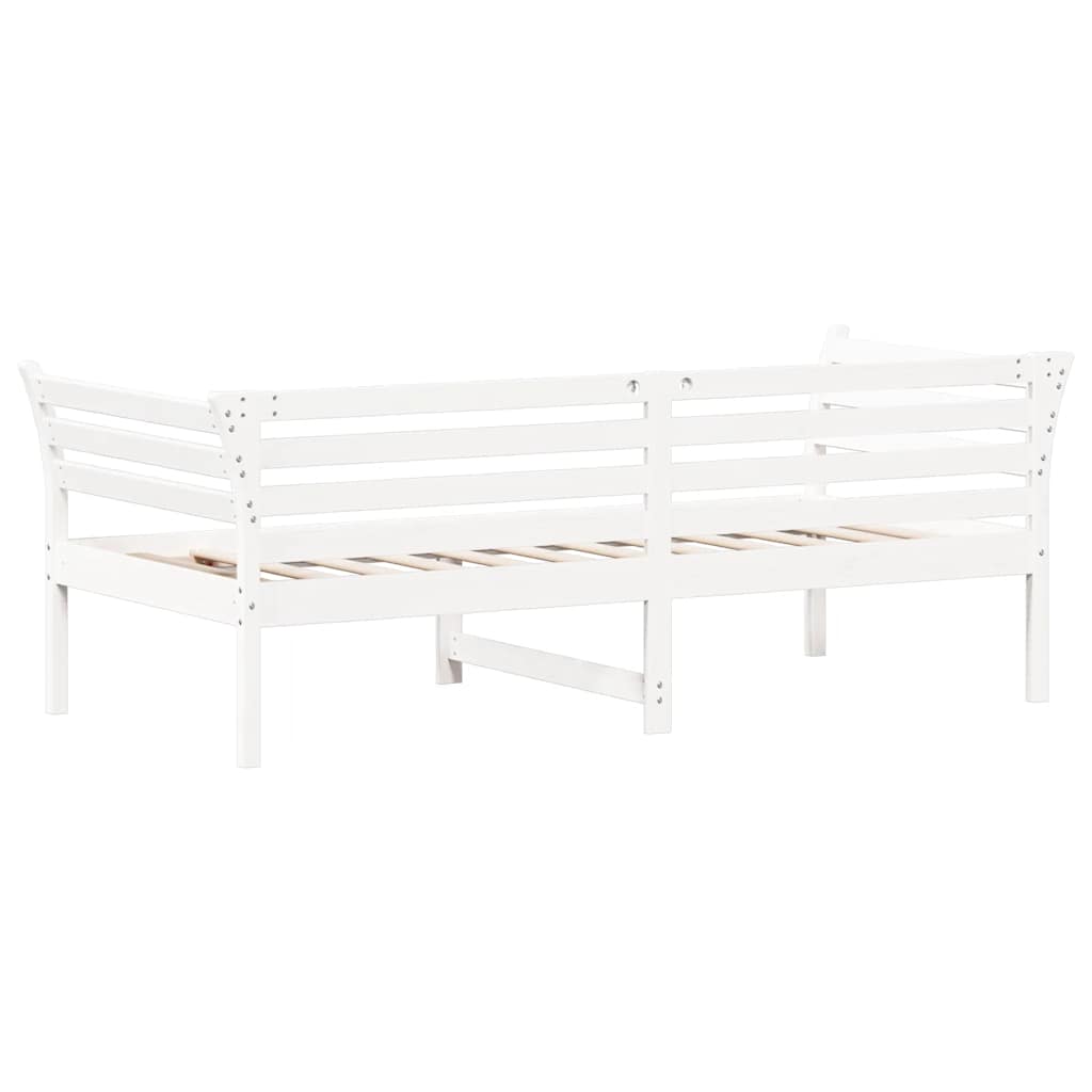kanapéágy ágy matrac fehér 75x190 cm tömör fa fenyőfa