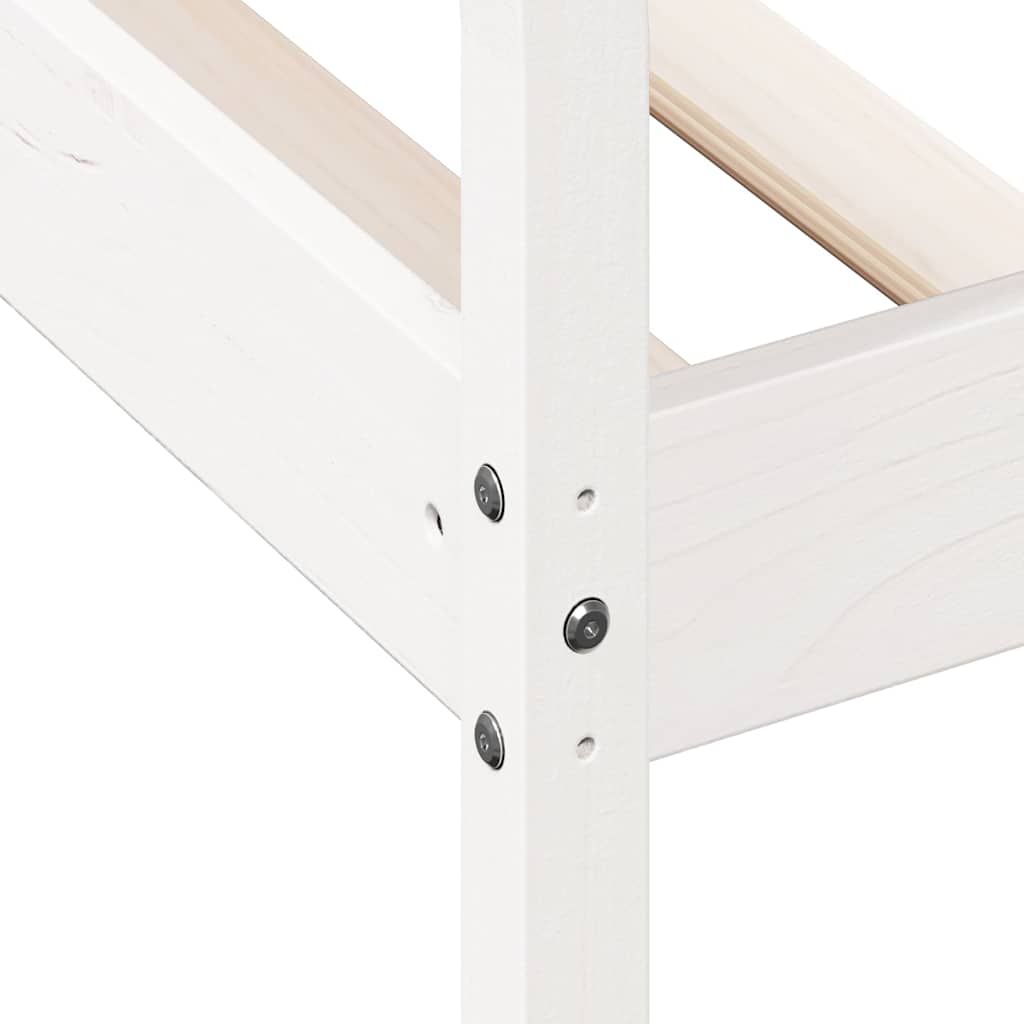 kanapéágy ágy matrac fehér 75x190 cm tömör fa fenyőfa