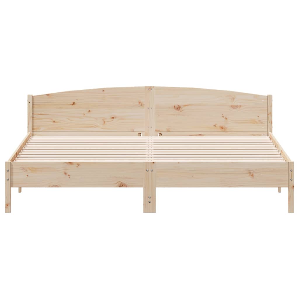 tömör fenyőfa ágy matrac nélkül 200 x 200 cm