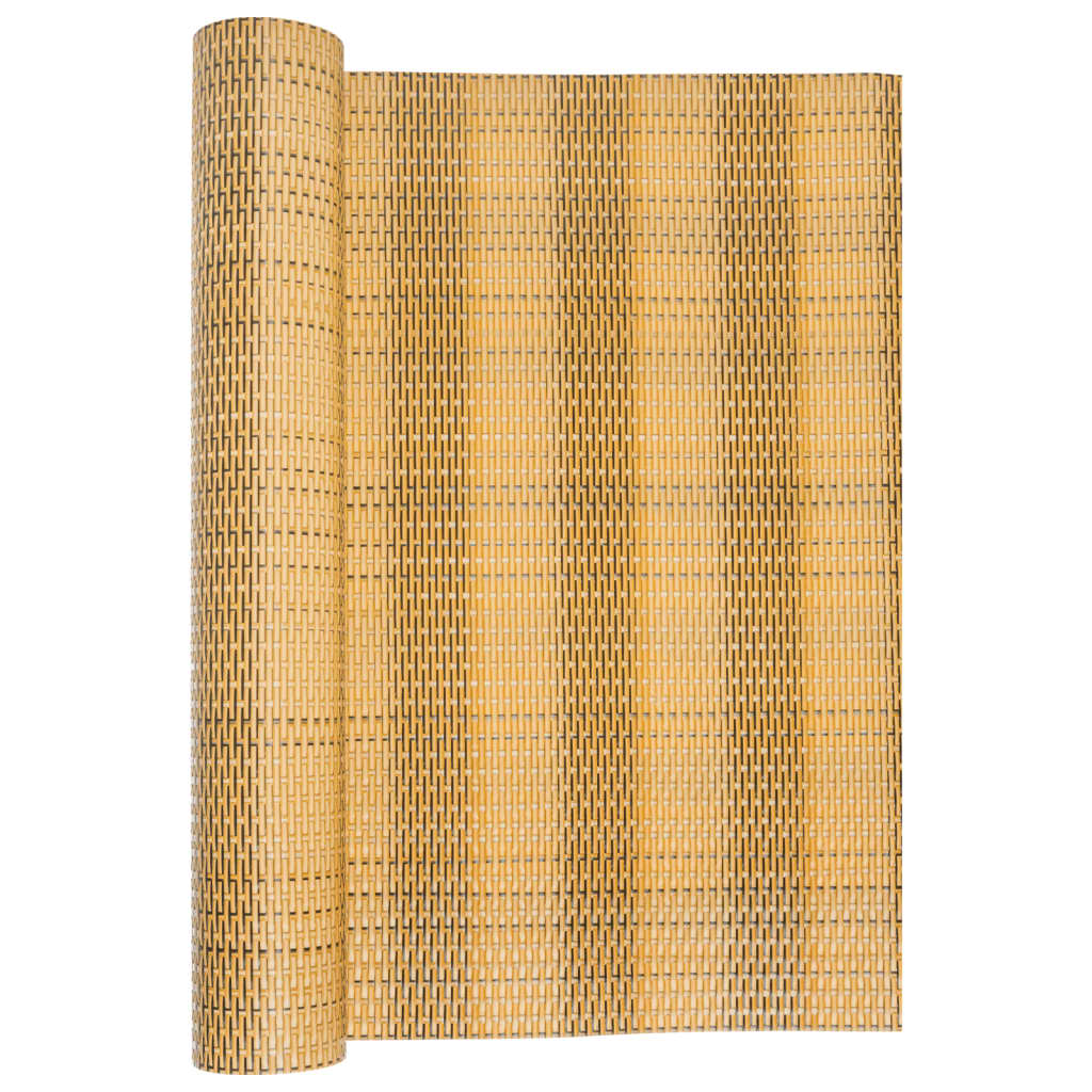 világosbarna polyrattan erkélyparaván 300 x 80 cm