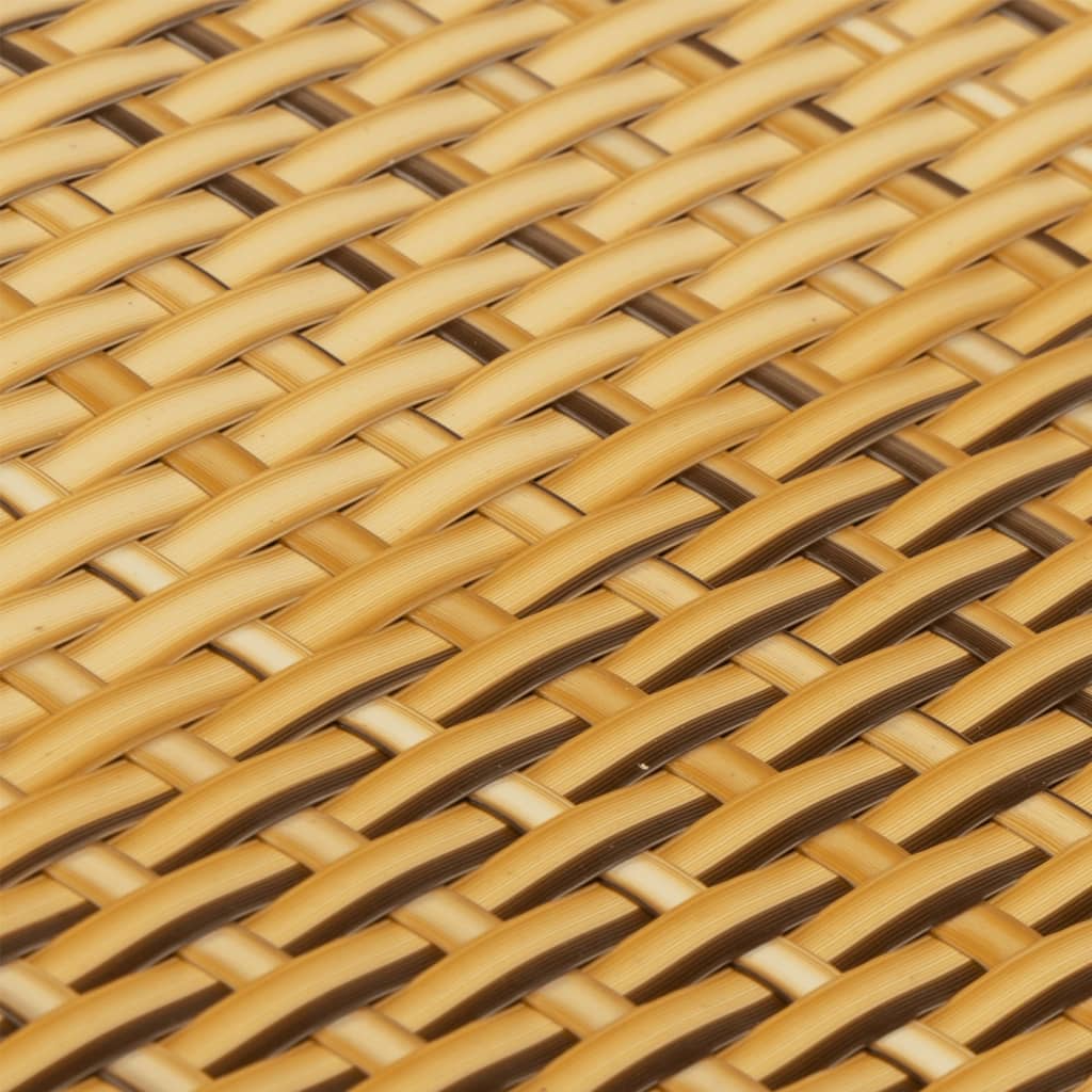 világosbarna polyrattan erkélyparaván 300 x 80 cm
