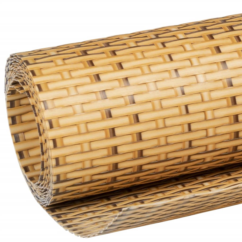 világosbarna polyrattan erkélyparaván 300 x 80 cm