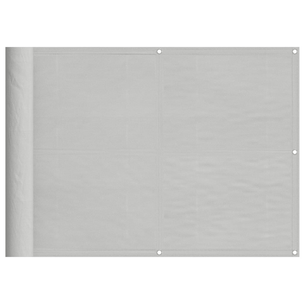 világosszürke 100% oxford poliészter erkélyparaván 75 x 800 cm