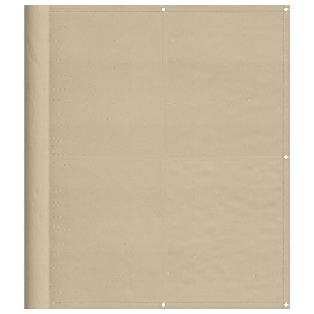 bézs 100% oxford poliészter erkélyparaván 120 x 700 cm