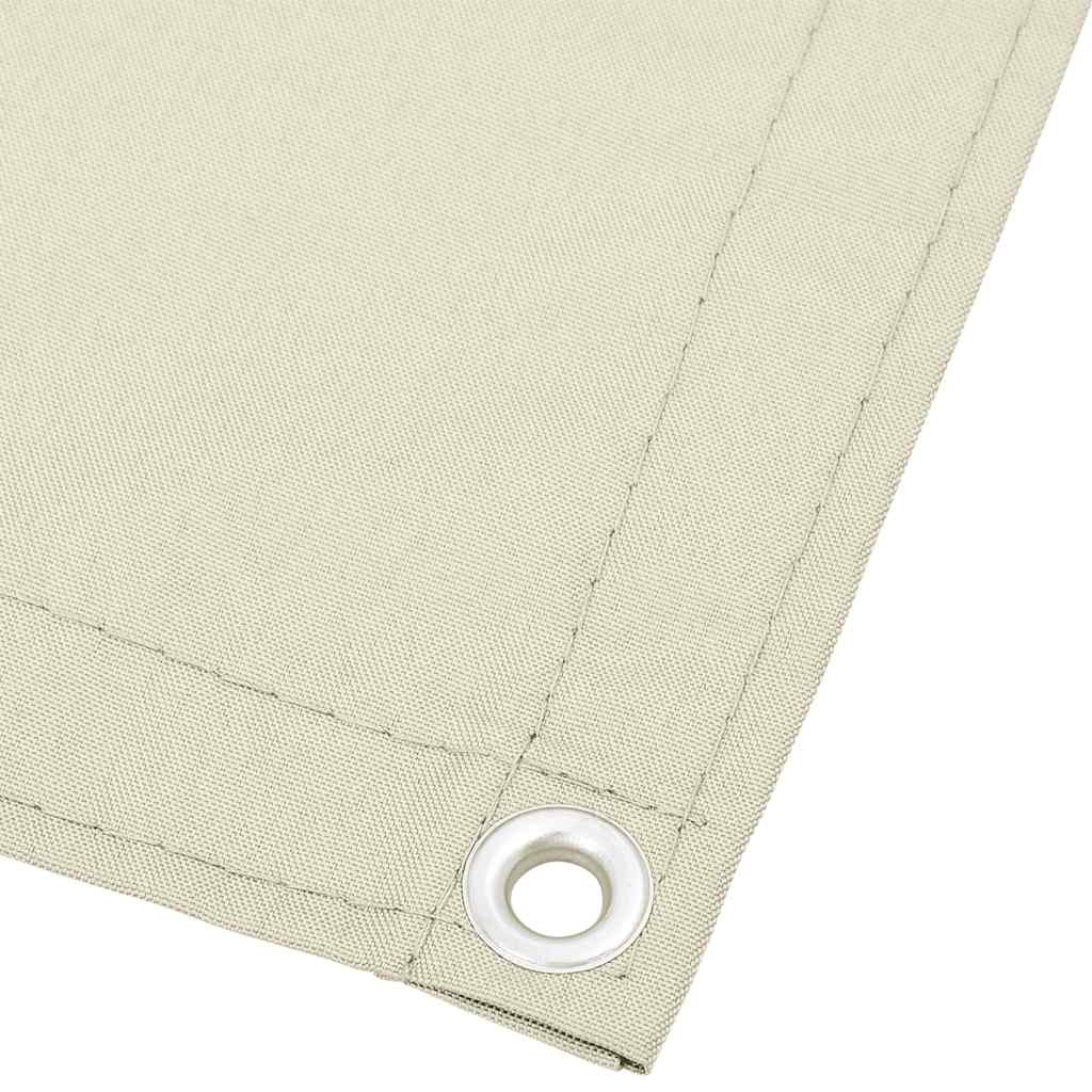 krémszínű 100% oxford poliészter erkélyparaván 75 x 1000 cm