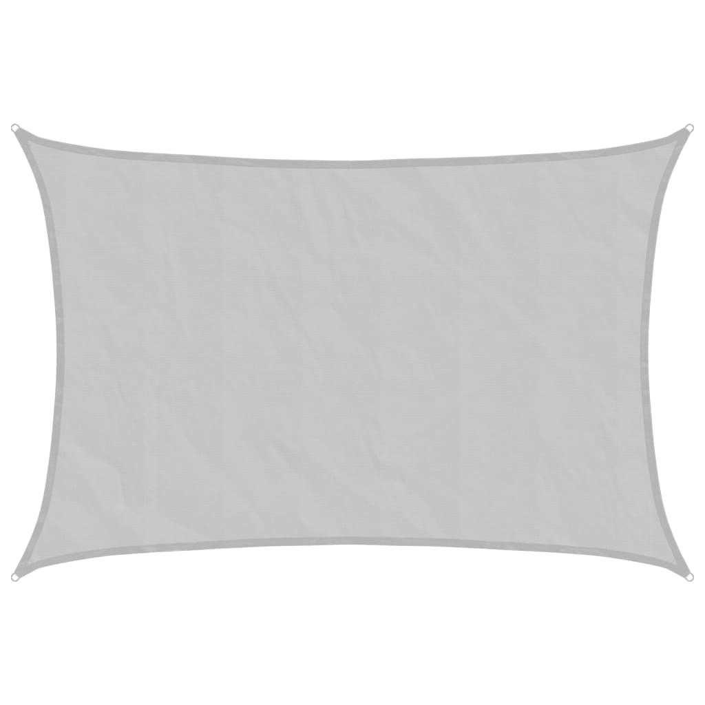 világosszürke 100% poliészter oxford szövet napvitorla 2,5x4m
