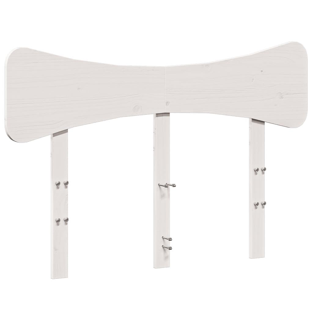 fehér tömör fenyőfa fejtámla 135 cm