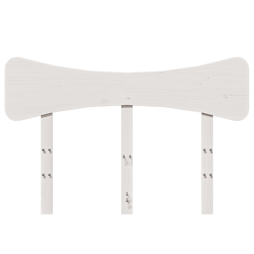fehér tömör fenyőfa fejtámla 135 cm