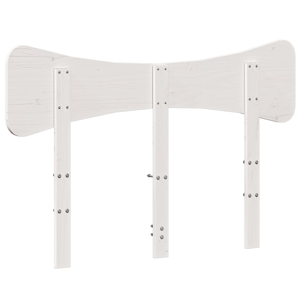 fehér tömör fenyőfa fejtámla 135 cm