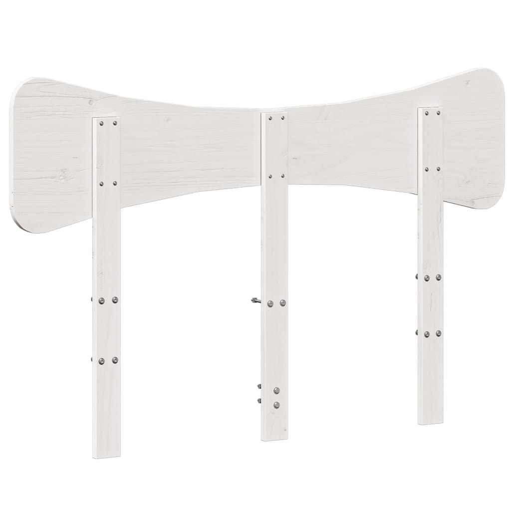 fehér tömör fenyőfa fejtámla 120 cm