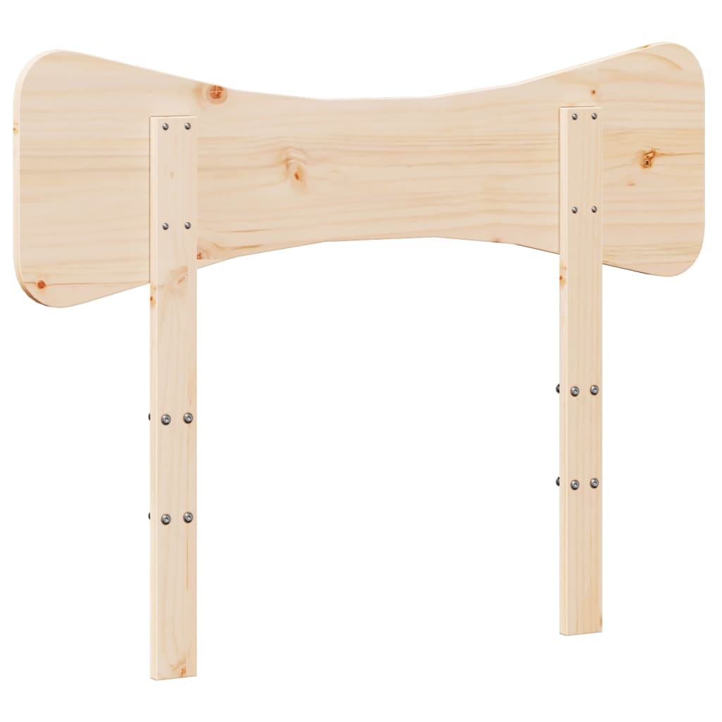 tömör fenyőfa fejtámla 75 cm