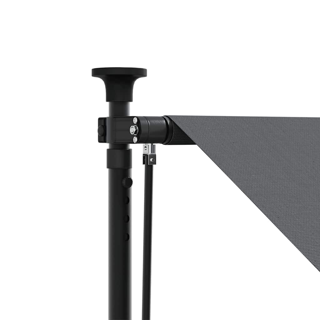antracit szövet és acél feltekerhető napellenző 300 x 150 cm