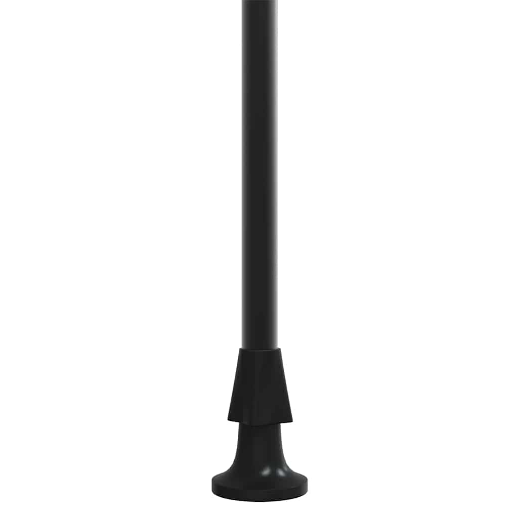 antracit szövet és acél feltekerhető napellenző 400 x 150 cm
