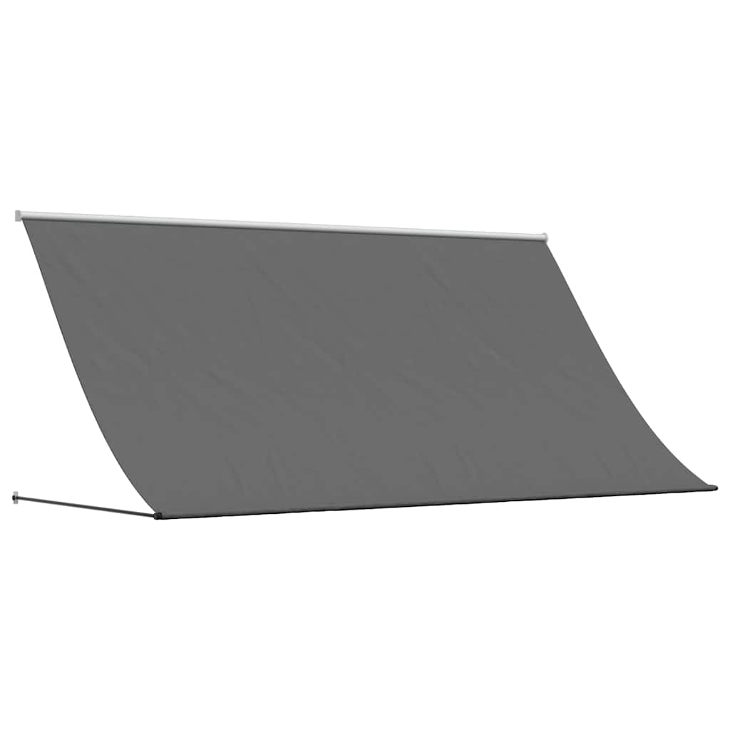 antracit szövet és acél feltekerhető napellenző 300 x 150 cm
