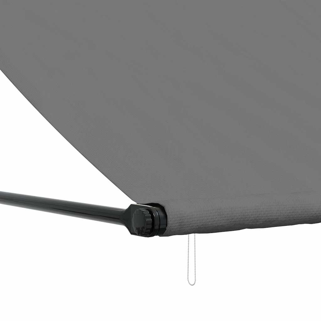 antracit szövet és acél feltekerhető napellenző 300 x 150 cm