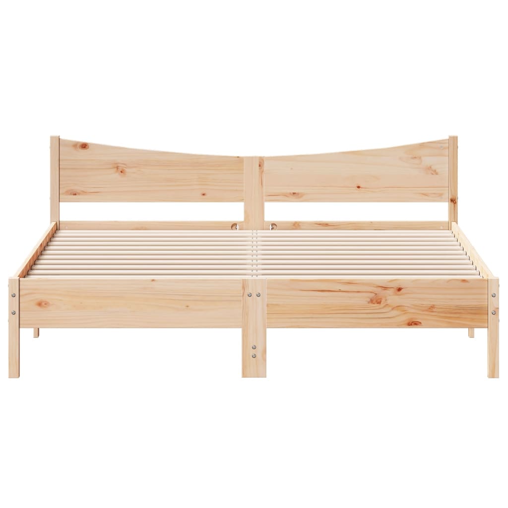tömör fenyőfa ágy matrac nélkül 200 x 200 cm