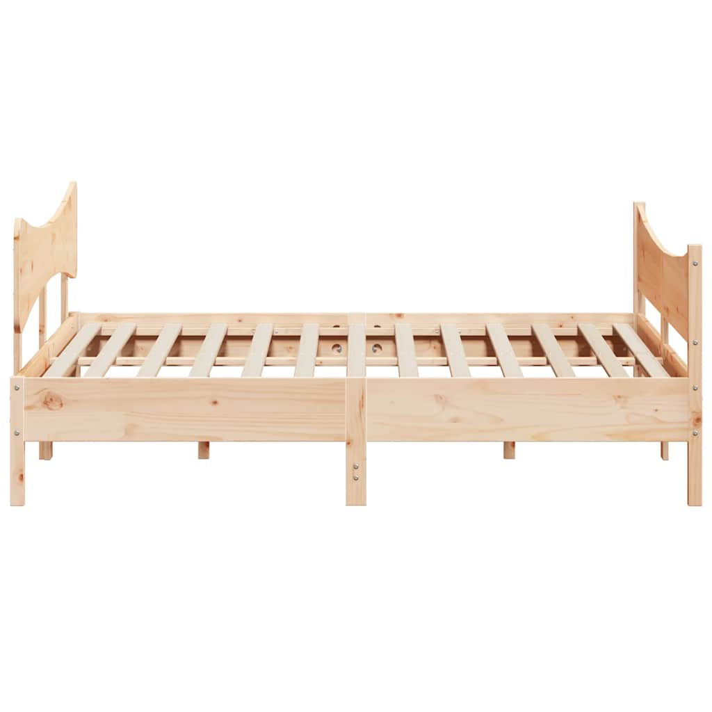 tömör fenyőfa ágy matrac nélkül 200 x 200 cm