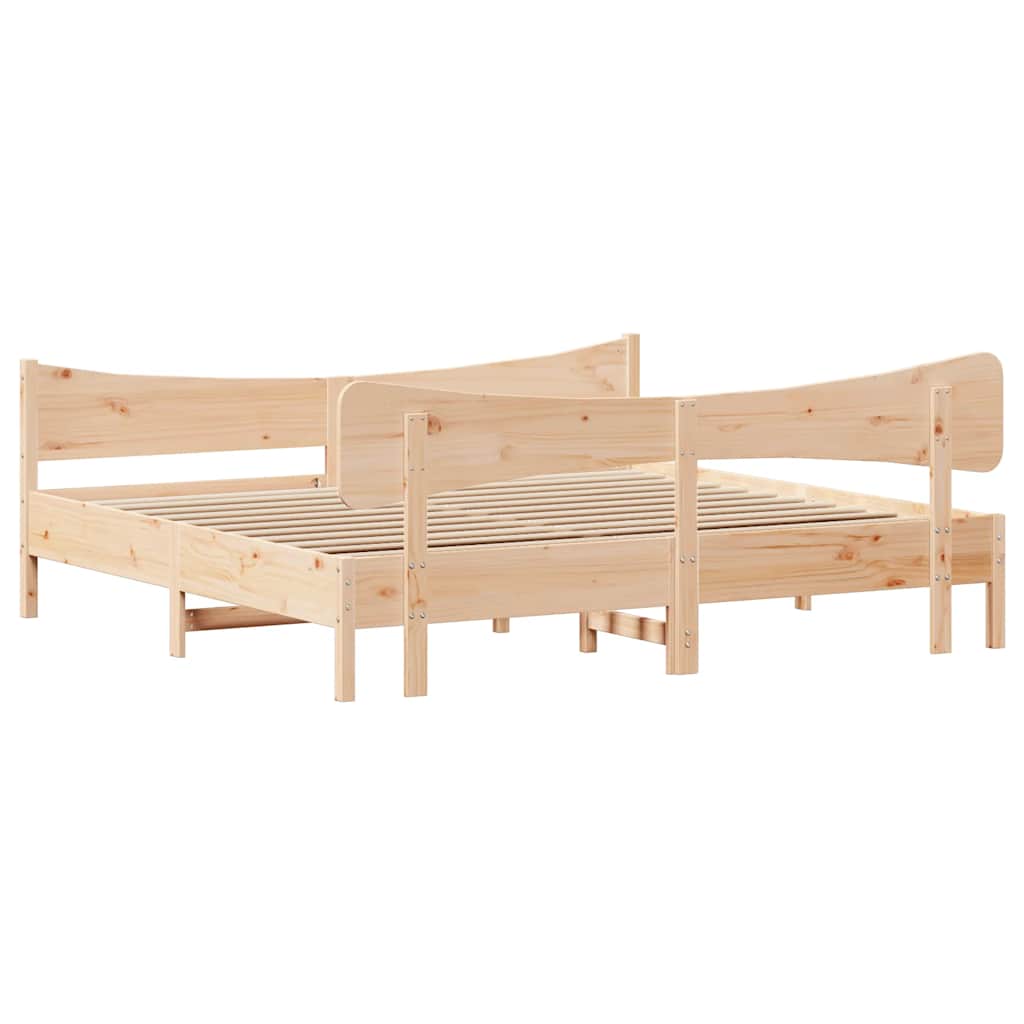 tömör fenyőfa ágy matrac nélkül 200 x 200 cm