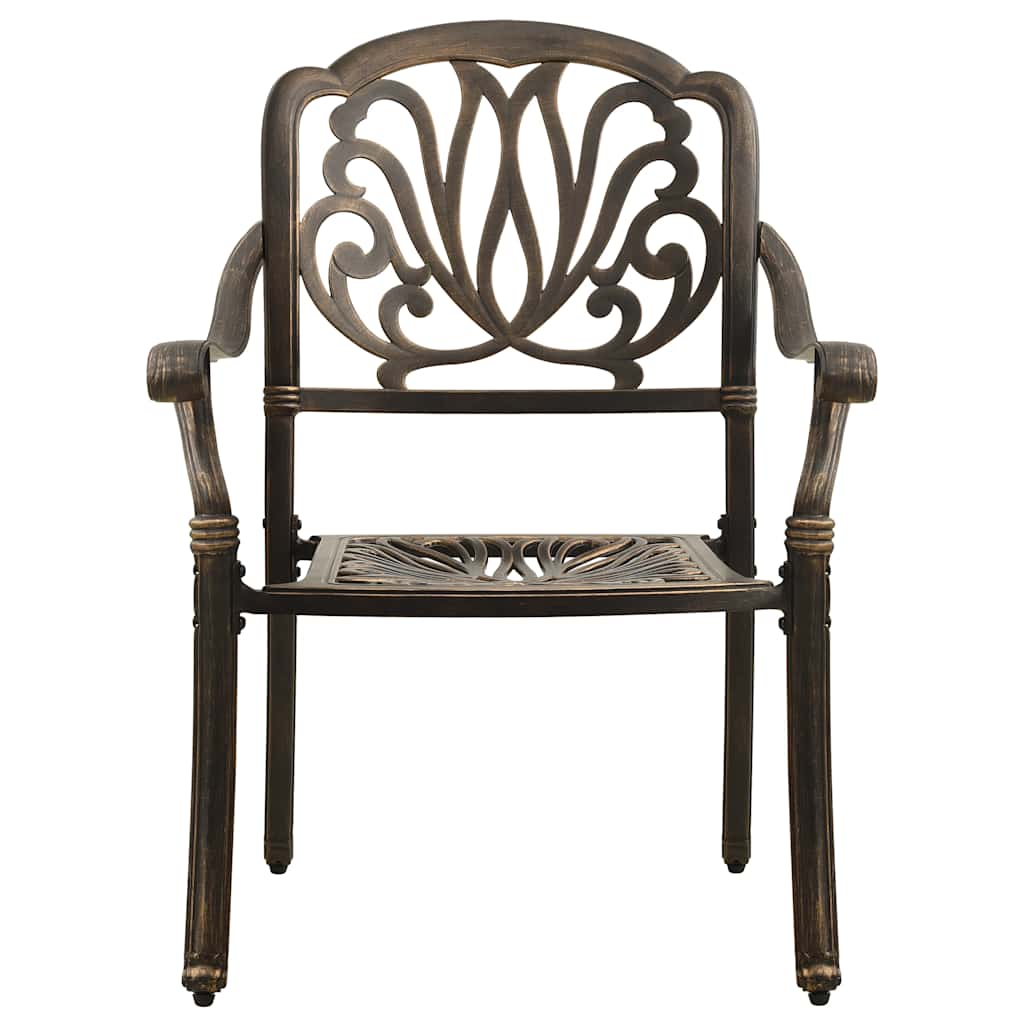 3 részes bronzszínű öntött alumínium bisztrószett