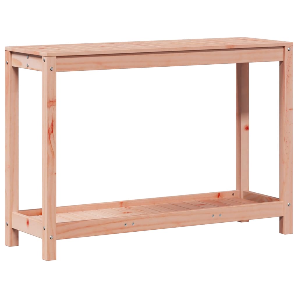 tömör duglászfenyő ültetőasztal polccal 108 x 35 x 75 cm