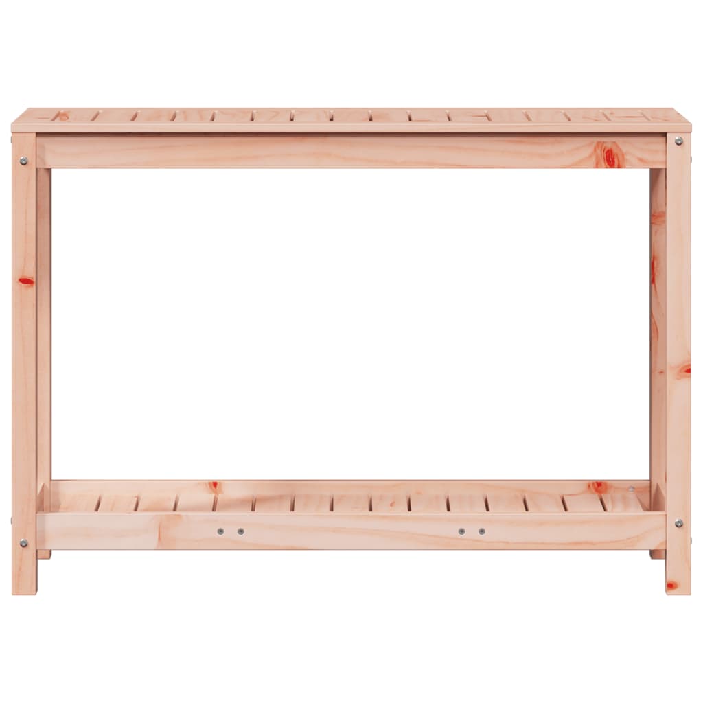 tömör duglászfenyő ültetőasztal polccal 108 x 35 x 75 cm