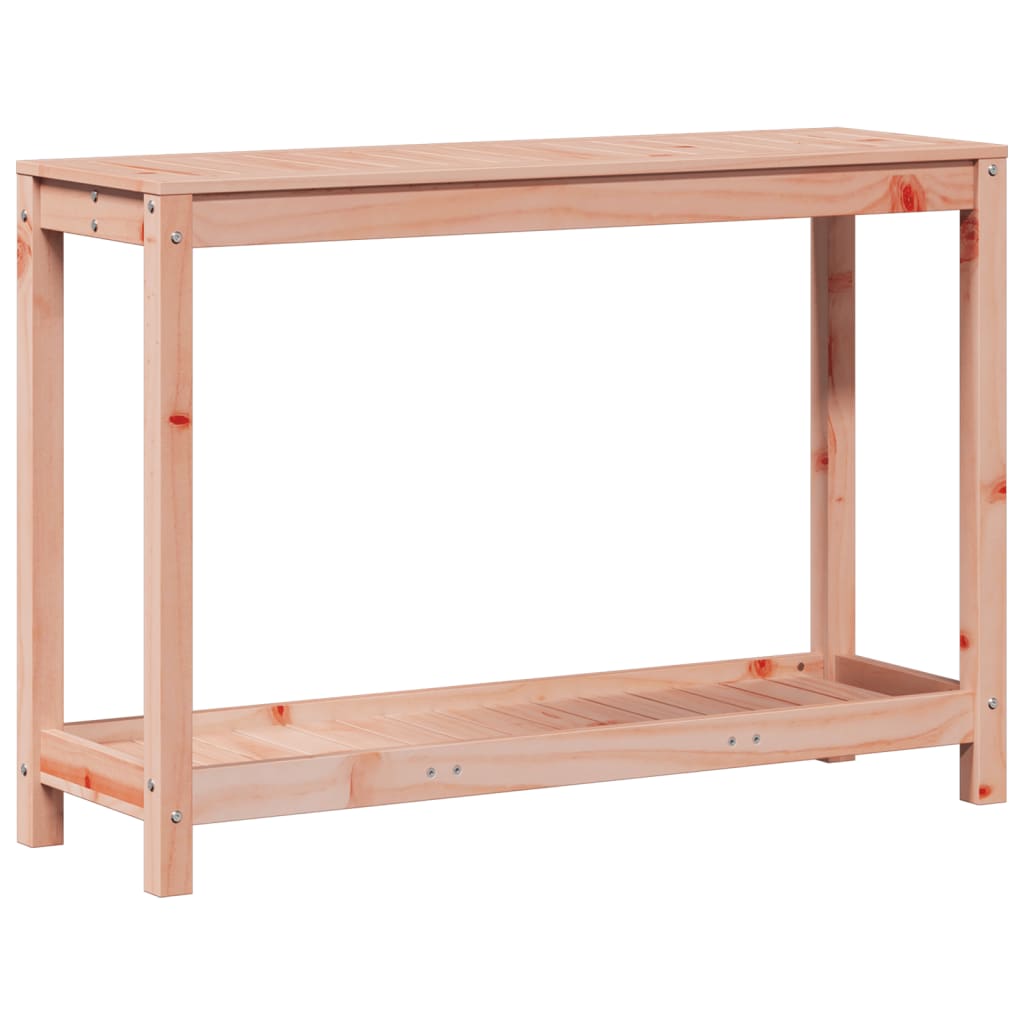 tömör duglászfenyő ültetőasztal polccal 108 x 35 x 75 cm