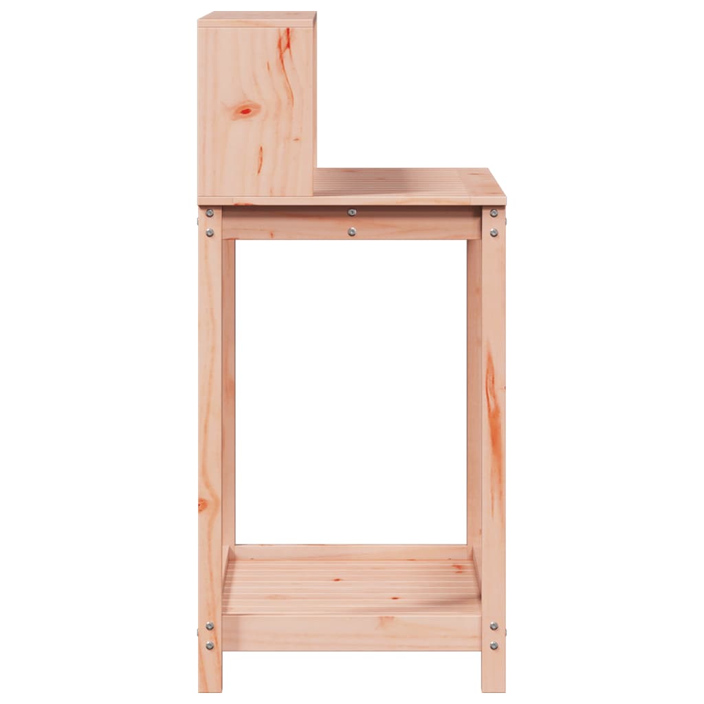 tömör duglászfenyő ültetőasztal polccal 82,5 x 50 x 109,5 cm