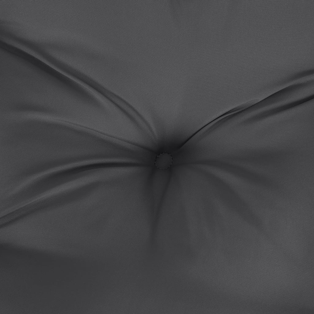 6 db antracit szövet magas háttámlájú székpárna 120x50x7 cm