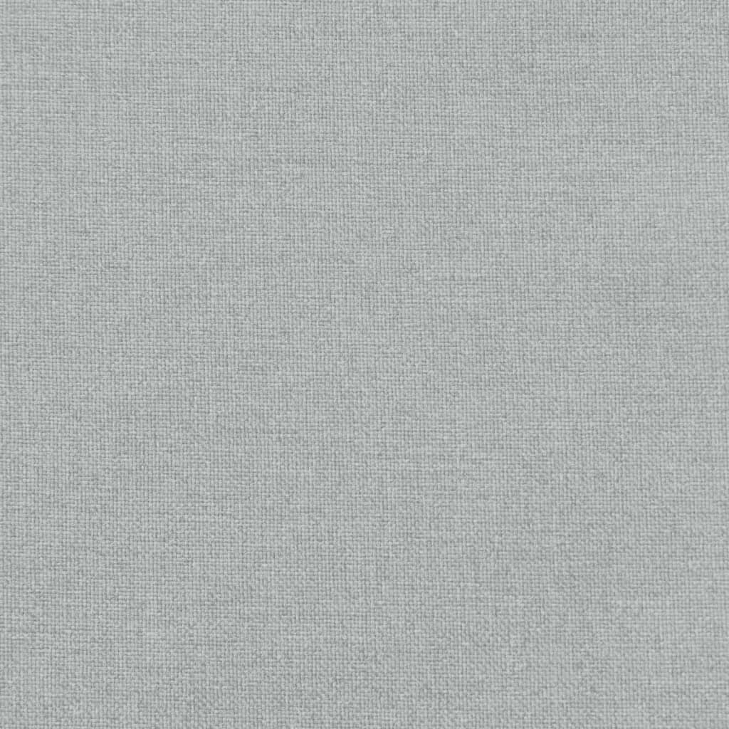 4db melange világosszürke szövet háttámlás székpárna 100x50x7cm