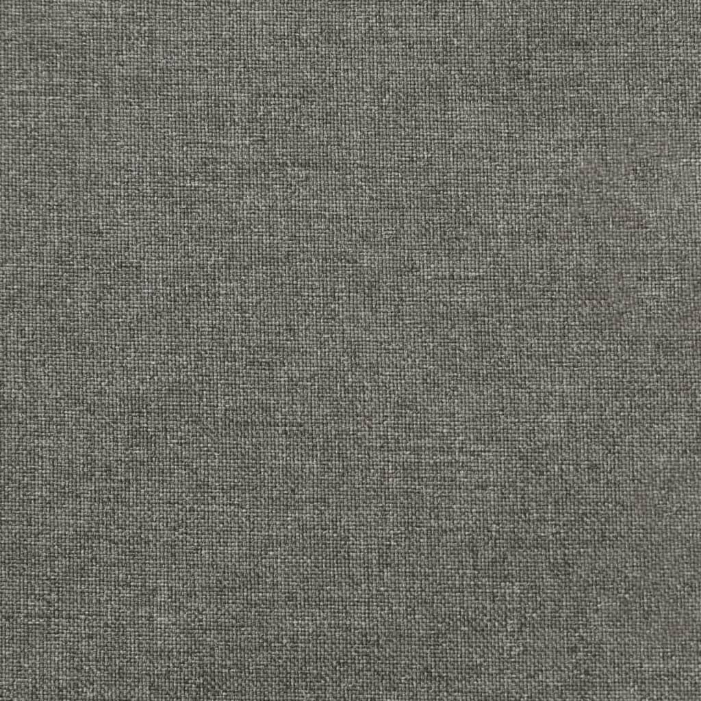 2 db melange sötétszürke szövet háttámlás székpárna 100x50x7 cm