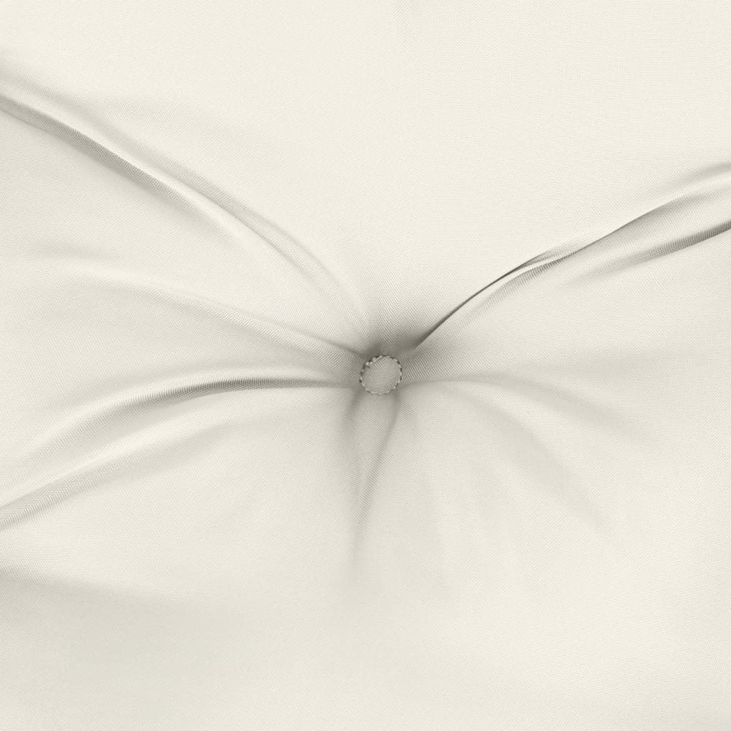 2 db melange krémszínű szövet háttámlás székpárna 100x50x7 cm