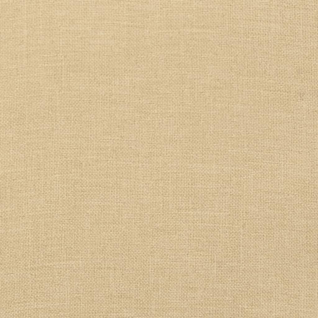 4db melange bézs szövet alacsony háttámlás székpárna 100x50x7cm