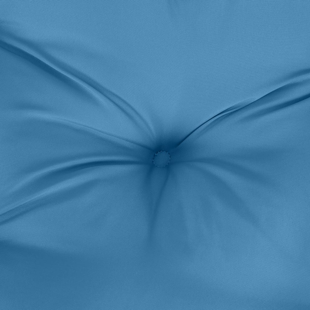 2 db melange kék szövet alacsony háttámlás székpárna 100x50x7cm