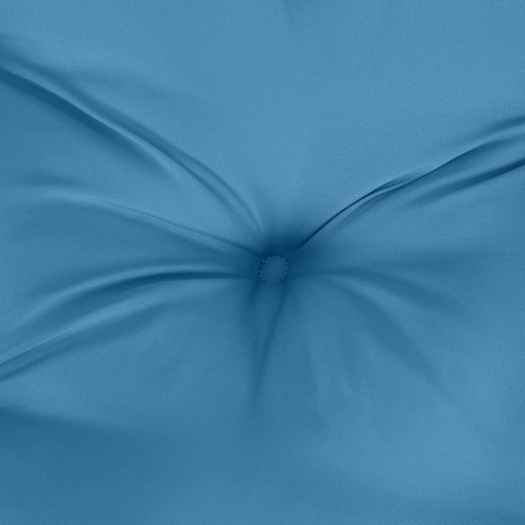 6 db melange kék szövet alacsony háttámlás székpárna 100x50x7cm