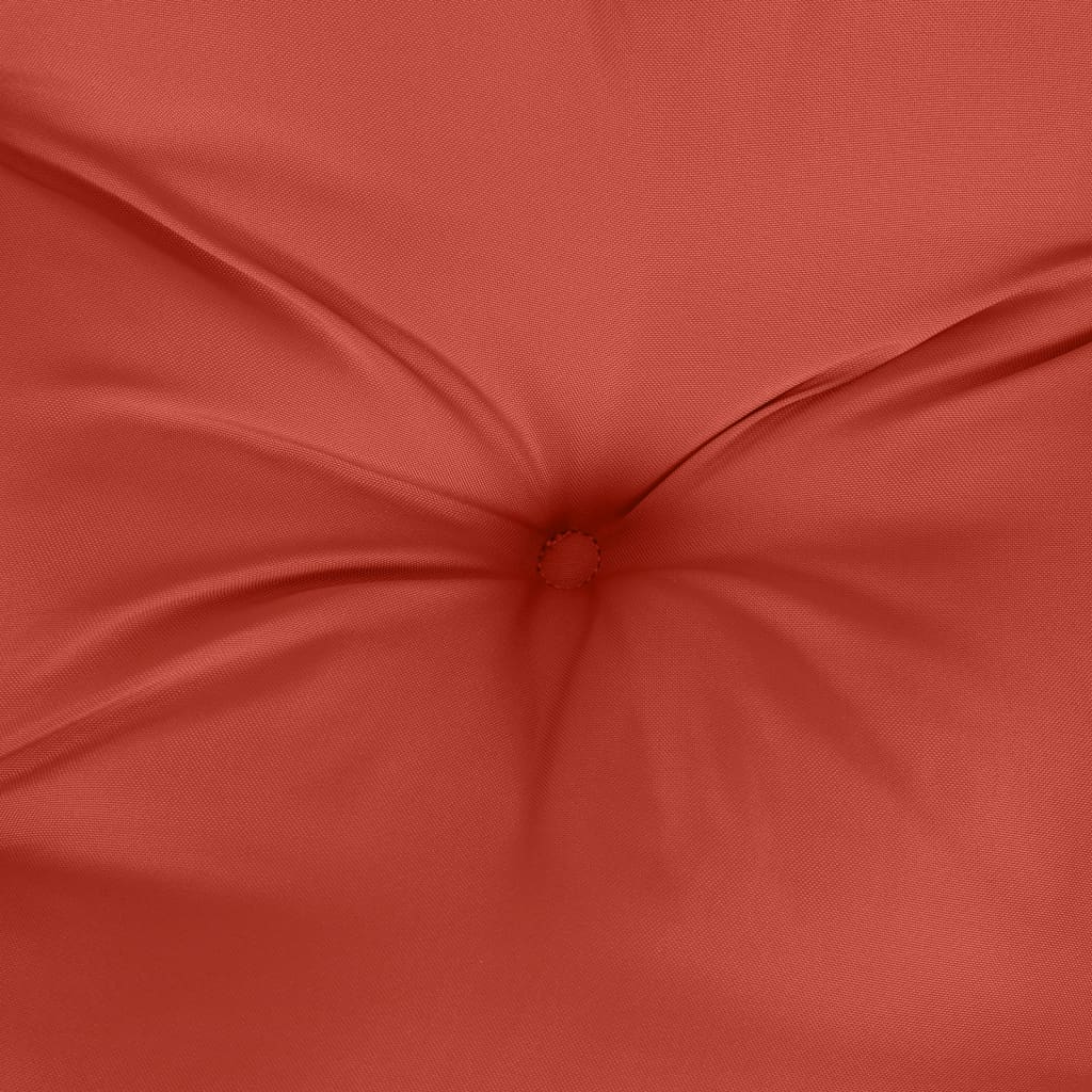 2 db melange piros szövet háttámlás székpárna 100x50x7 cm