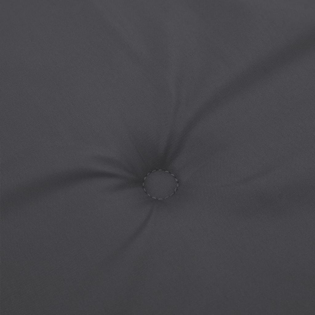 4 db antracit szövet magas háttámlájú székpárna 120x50x4 cm