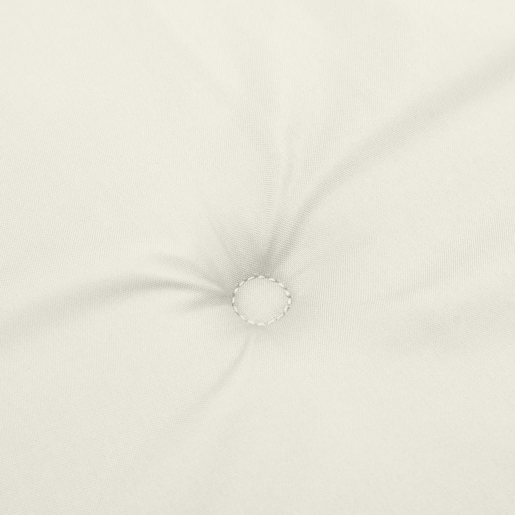 6 db krémszínű szövet magas háttámlájú székpárna 120x50x4 cm