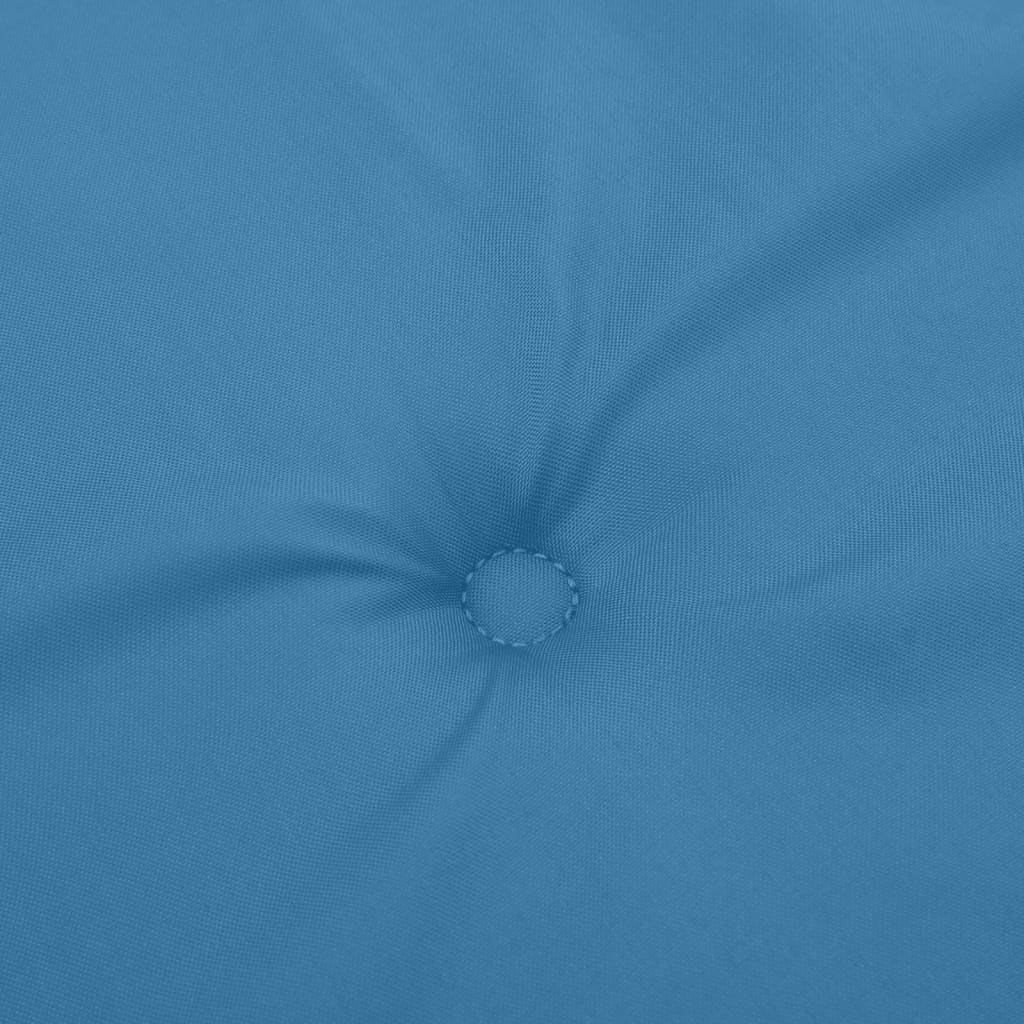 6 db melange kék szövet magas háttámlájú székpárna 120x50x4 cm